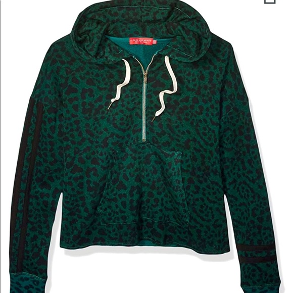 n:PHILANTHROPY Tops - NWT N:Philanthropy Belize Sweatshirt Green Cheetah